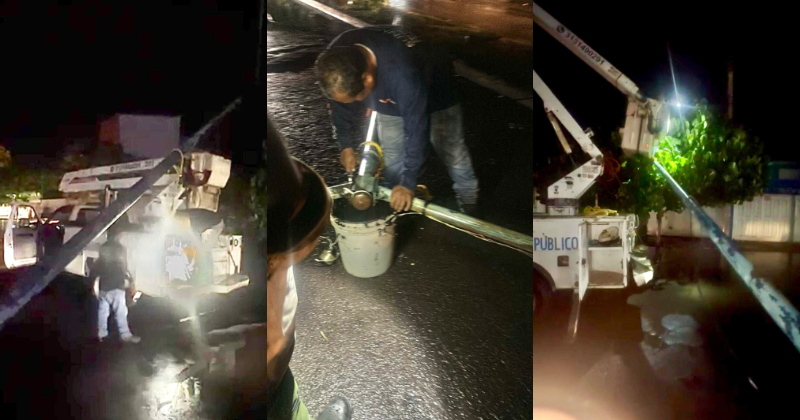 En este momento estás viendo Gobierno de Tecomán atiende de inmediato daños causados por tormenta nocturna