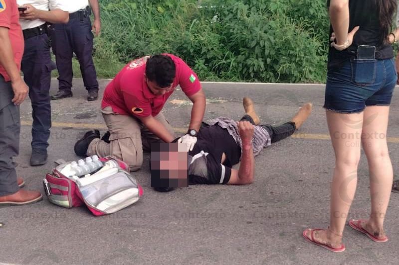 En este momento estás viendo Policía estatal resulta lesionado tras choque frontal contra camioneta en Armería