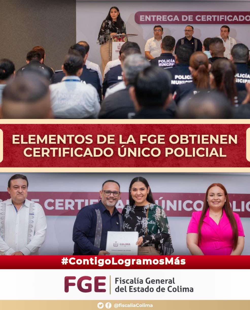 En este momento estás viendo Elementos de la FGE obtienen Certificado Único Policial