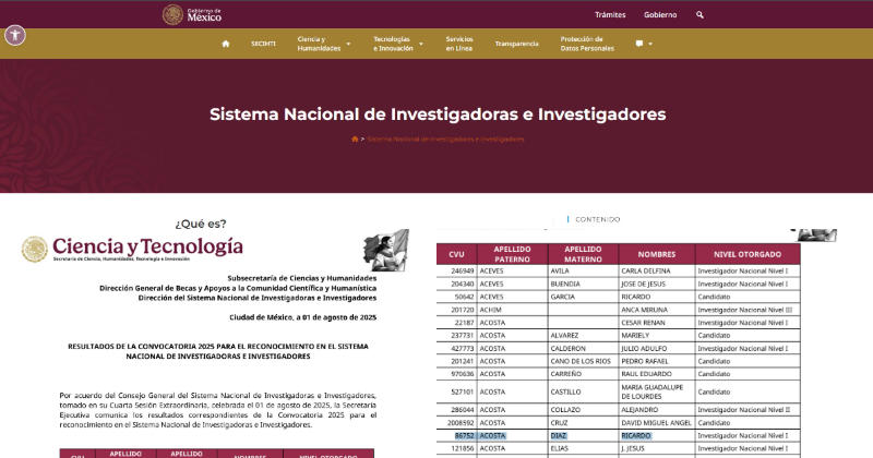 En este momento estás viendo Suma UdeC 78 nombramientos en el SNII, en la convocatoria 2025