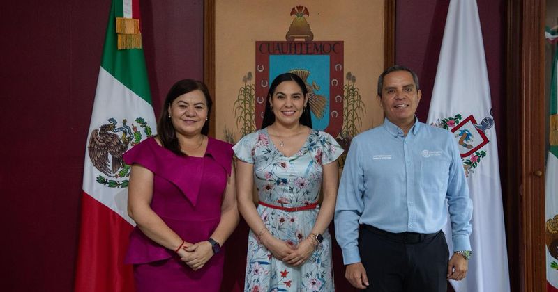 En este momento estás viendo Indira Vizcaíno celebra que Ayuntamiento de Cuauhtémoc concrete donación de edificio a bachilleratos de UdeC