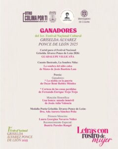 Lee más sobre el artículo Premian a ganadores del Primer Festival Griselda Álvarez Ponce de León 2025