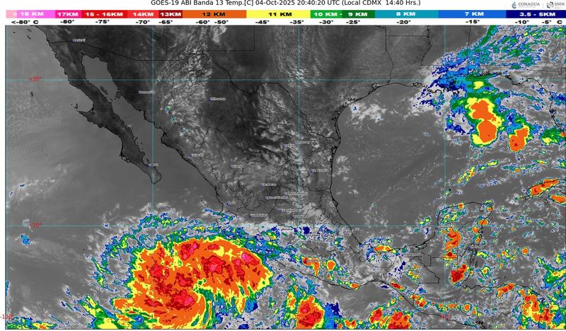En este momento estás viendo Se ha formado la tormenta tropical Priscilla al suroeste de Colima