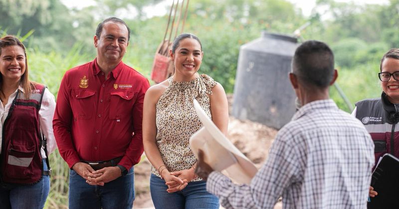 En este momento estás viendo Indira Vizcaíno encabeza inicio de perforación de pozo profundo en Tecolapa, Tecomán