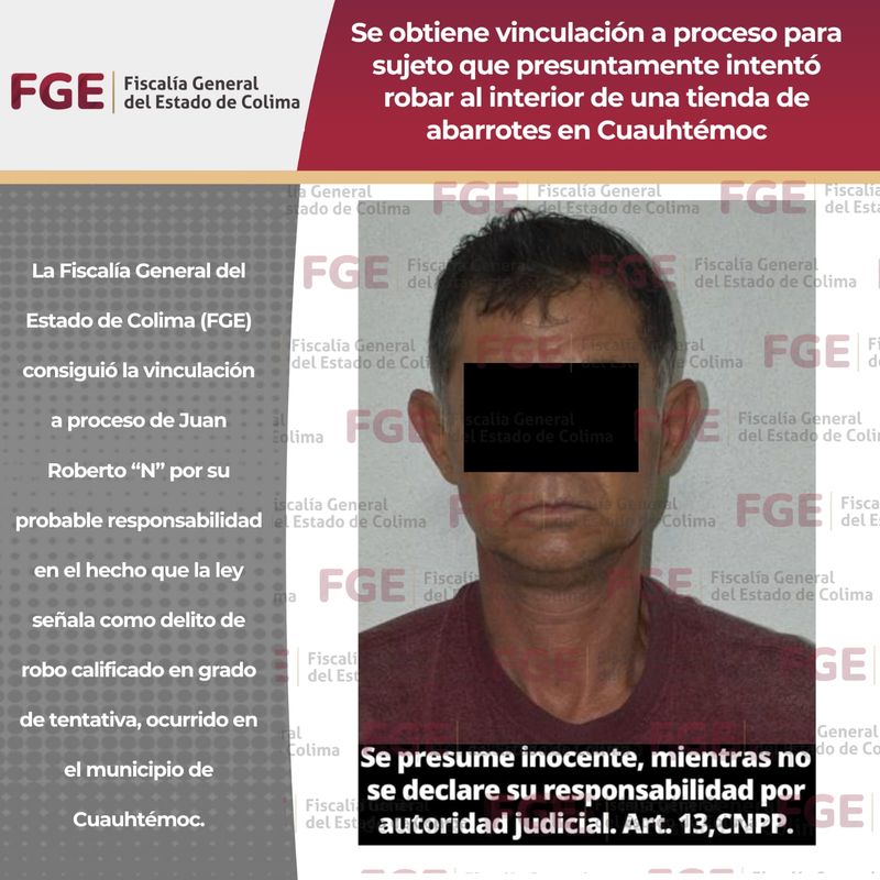 En este momento estás viendo Vinculan a proceso a presunto ladrón de tienda de abarrotes de Cuauhtémoc