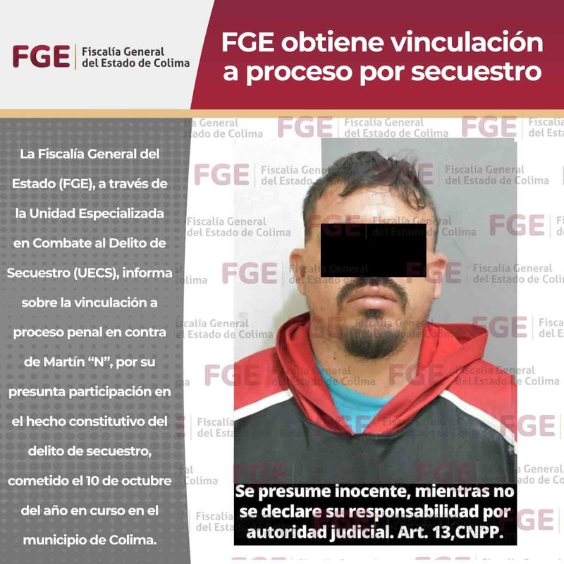 En este momento estás viendo FGE obtiene vinculación a proceso por secuestro