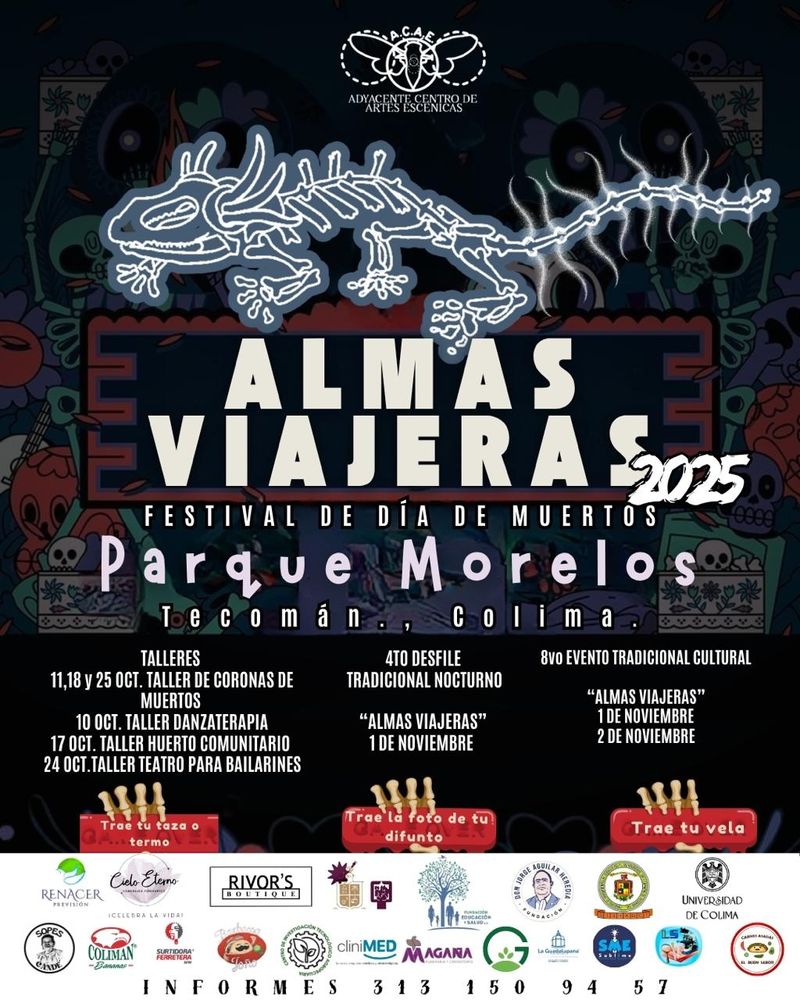 En este momento estás viendo Inicia el octavo ‘Festival Almas Viajeras’ en Tecomán, una celebración viva del Día de Muertos