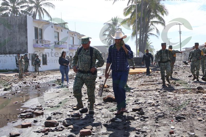 En este momento estás viendo Inicia la reconstrucción de la playa El Paraíso con apoyo del Ejército y Guardia Nacional