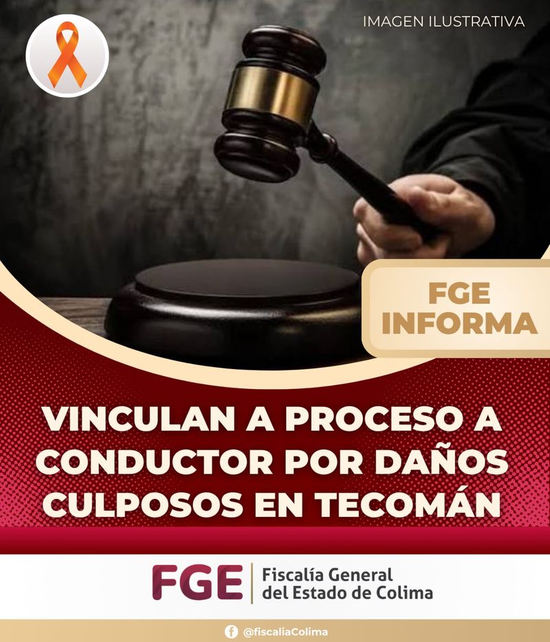 En este momento estás viendo Vinculan a proceso a conductor por daños culposos en Tecomán