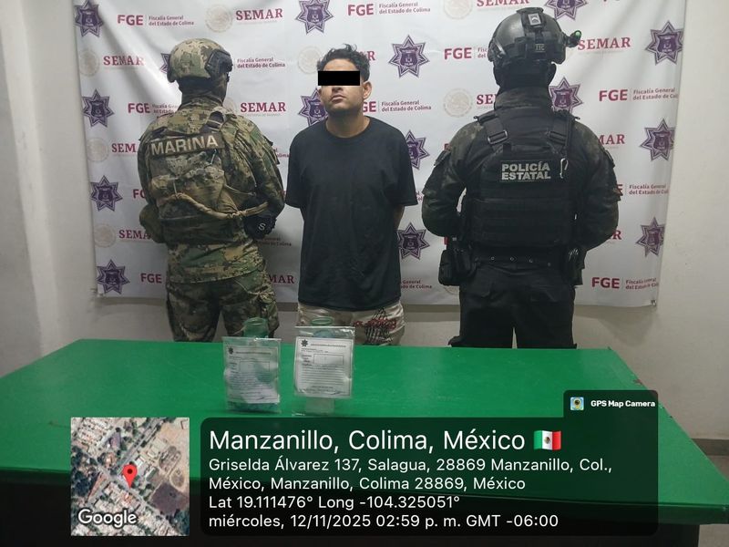 En este momento estás viendo Marina en coordinación interinstitucional detiene a generador de violencia de segundo nivel en Manzanillo