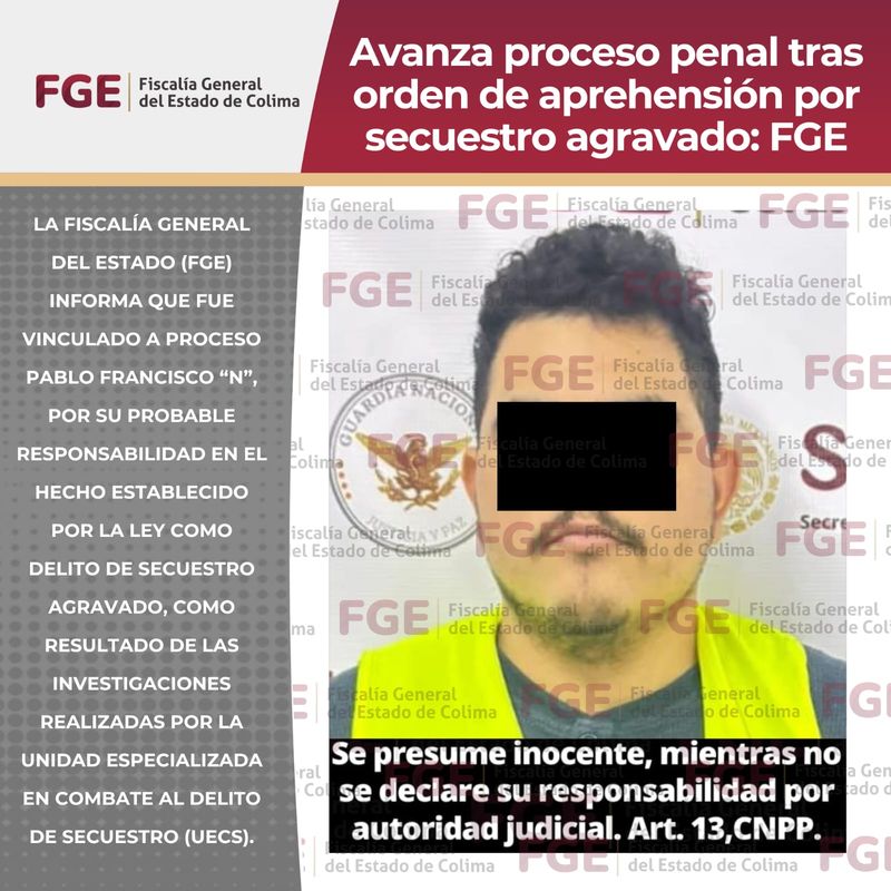 En este momento estás viendo A prisión presunto secuestrador en Manzanillo