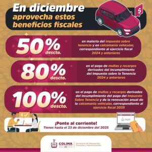 Lee más sobre el artículo Gobierno del Estado de Colima invita a aprovechar los beneficios fiscales temporales
