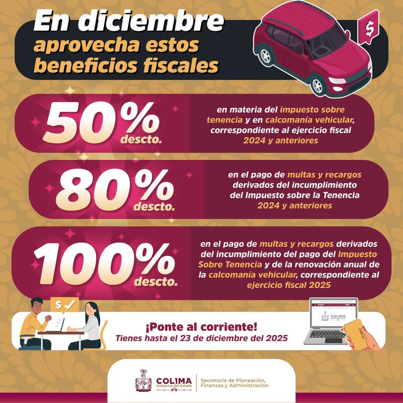 En este momento estás viendo Gobierno del Estado de Colima invita a aprovechar los beneficios fiscales temporales