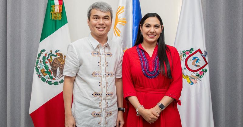 En este momento estás viendo Gobernadora Indira Vizcaíno recibe al embajador de Filipinas en México