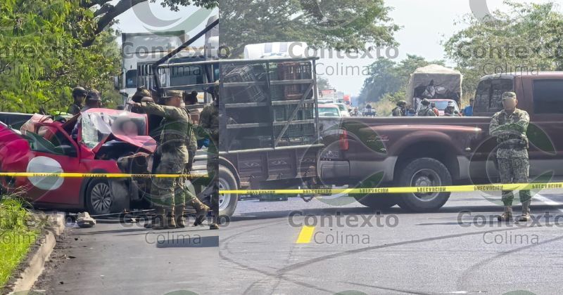 En este momento estás viendo Muere conductor tras chocar contra un remolque en la carretera Tecomán–Cerro de Ortega