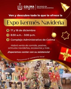 Lee más sobre el artículo Gobierno del Estado de Colima apoya al comercio local con Expo Kermés Navideña 2025