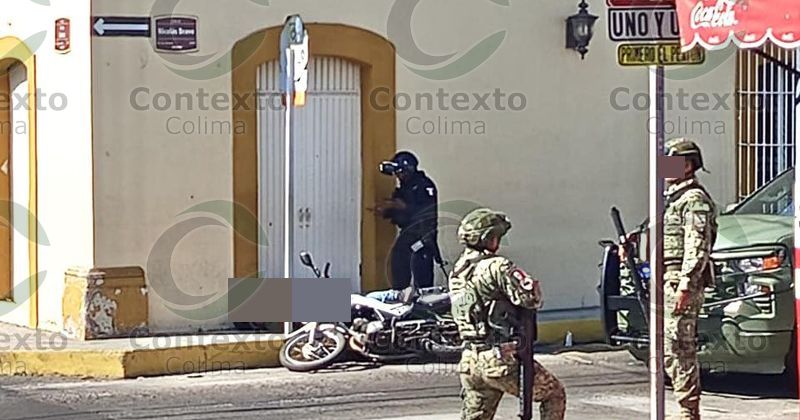 En este momento estás viendo Ejecutan a un motociclista en pleno centro de la ciudad de Colima