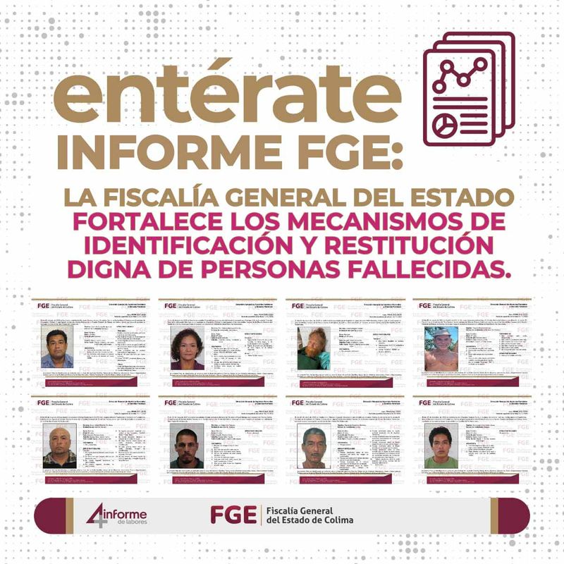 En este momento estás viendo La Fiscalía General del Estado fortalece los mecanismos de identificación y restitución digna de personas fallecidas