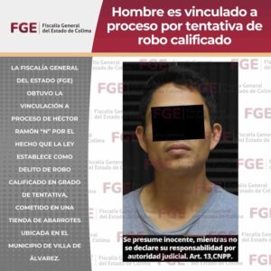 Lee más sobre el artículo Hombre es vinculado a proceso por tentativa de robo calificado