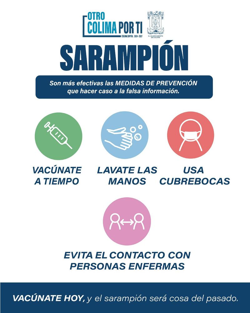 En este momento estás viendo El Ayuntamiento de Colima refuerza llamado a la prevención ante casos de sarampión