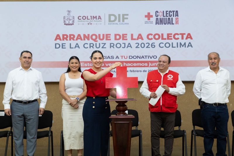 En este momento estás viendo Indira Vizcaíno participó en el arranque de la Colecta Anual de la Cruz Roja 2026 en Colima