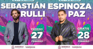 Lee más sobre el artículo Sebastián Rulli y Espinoza Paz encabezarán el Carnaval Manzanillo 2026