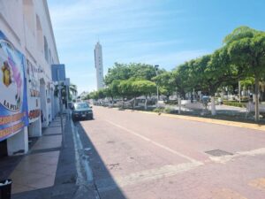 Lee más sobre el artículo Comerciantes del centro de Tecomán piden regular mercaditos en el jardín para evitar afectaciones