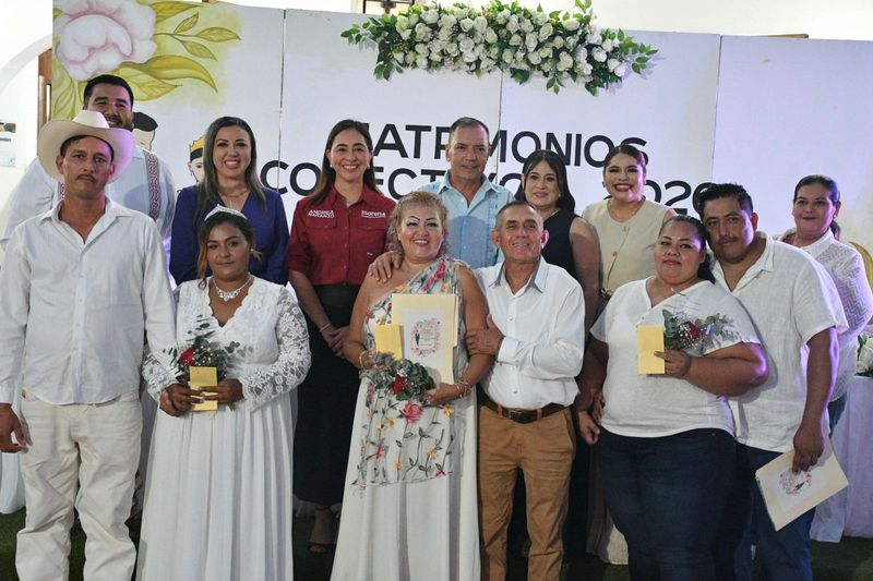 En este momento estás viendo 20 parejas formalizan su unión en los Matrimonios Colectivos 2026 en Armería