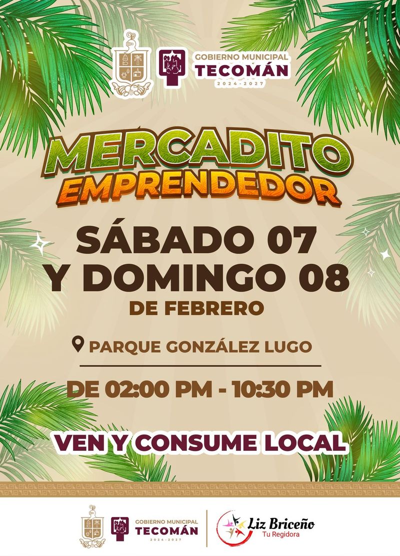 En este momento estás viendo Armando Reyna convoca a nueva edición del Mercadito Emprendedor en el Parque González Lugo