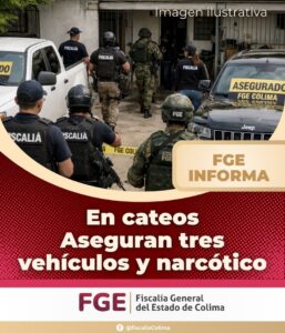 Lee más sobre el artículo En cateos, aseguran tres vehículos y narcótico