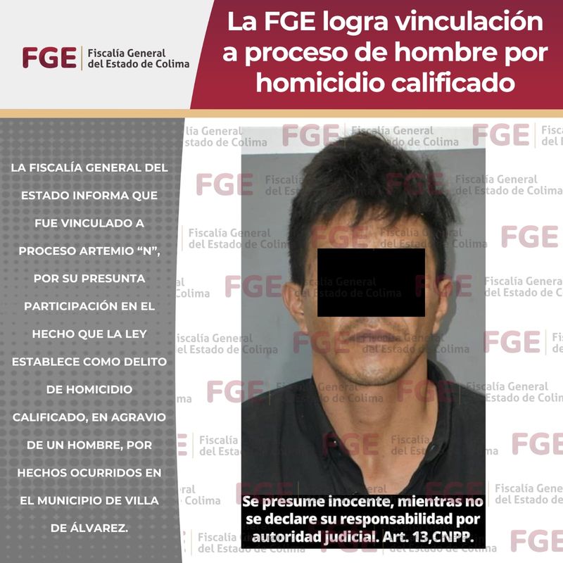 En este momento estás viendo La FGE logra vinculación a proceso de hombre por homicidio calificado
