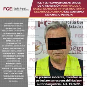 Lee más sobre el artículo Detienen por fraude a exsecretario de Infraestructura y Desarrollo Urbano del gobierno de Nacho Peralta