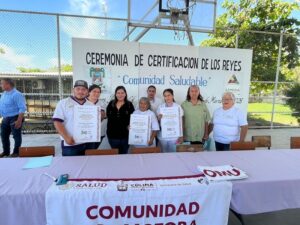 Lee más sobre el artículo En Armería certifican a la comunidad de Los Reyes como “Comunidad Saludable”