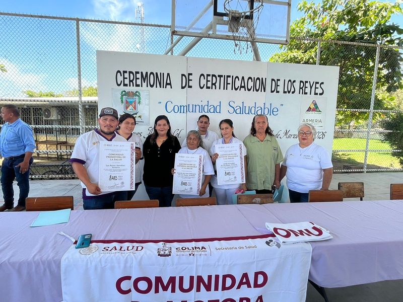 En este momento estás viendo En Armería certifican a la comunidad de Los Reyes como “Comunidad Saludable”