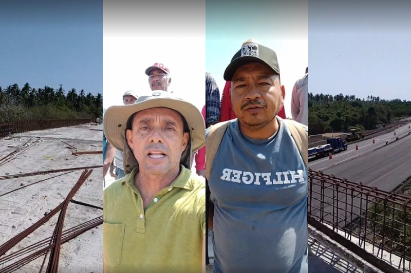 En este momento estás viendo Salineros de Cuyutlán advierten bloqueo de autopista por retraso en puente El Salinero