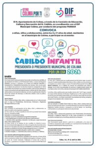 Lee más sobre el artículo Municipio de Colima abre convocatoria para integrar el Cabildo Infantil 2026 y promover la participación de la niñez