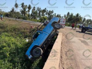 Lee más sobre el artículo Mujer resulta lesionada tras caer a canal de riego en la carretera a Cerro de Ortega