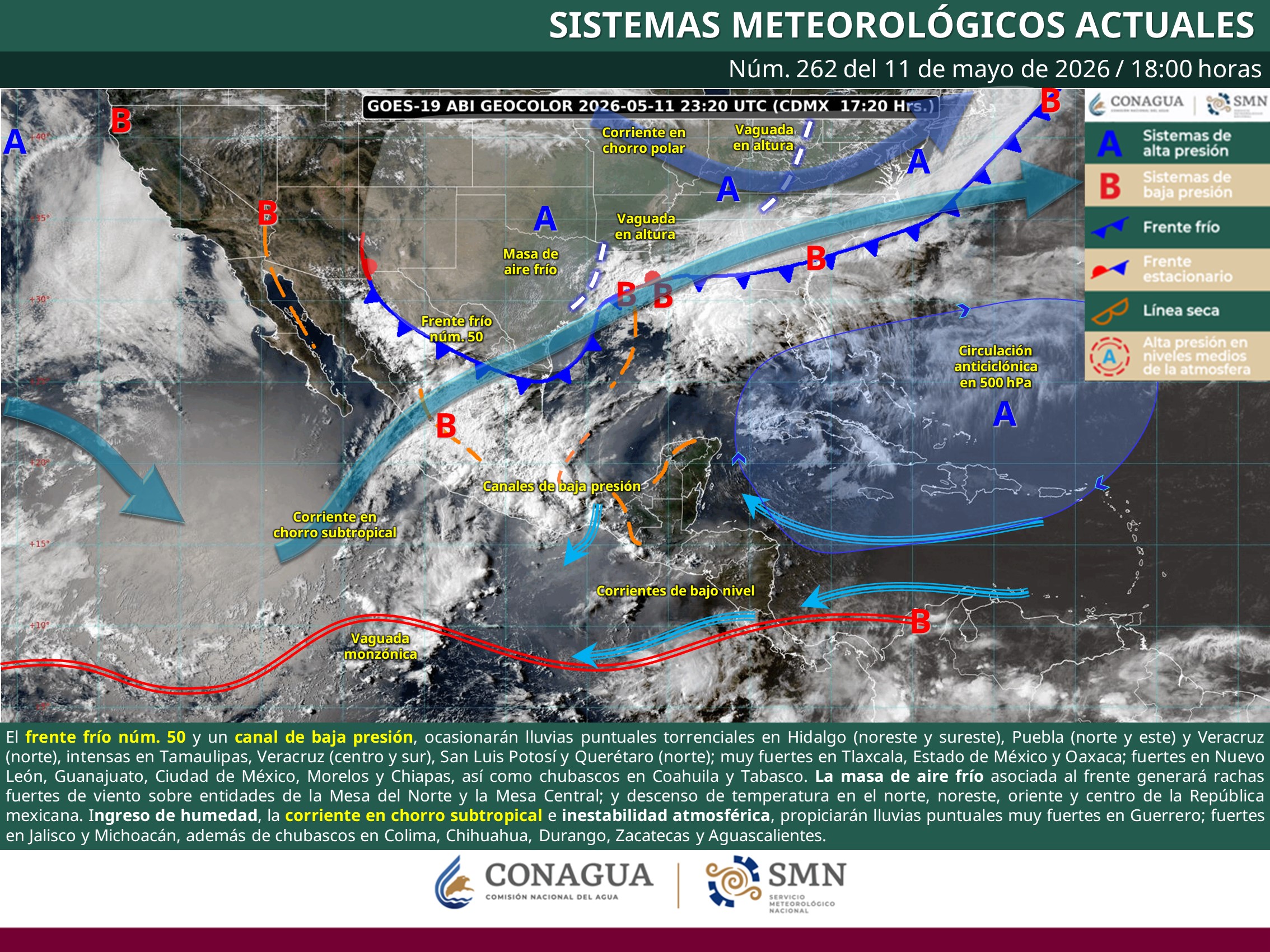 En este momento estás viendo SMN prevé chubascos y temperaturas de hasta 45 °C en Colima este martes