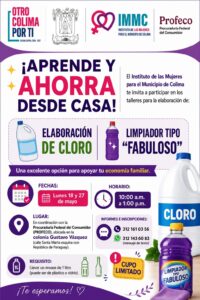 Lee más sobre el artículo Ayuntamiento de Colima ofrecerá taller gratuito para elaborar productos de limpieza