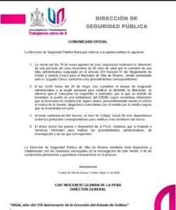 Lee más sobre el artículo Hombre fallece en separos de Seguridad Pública de Villa de Álvarez; investigan causas