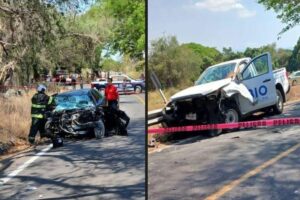 Lee más sobre el artículo Un muerto y 2 heridos en la carretera a El Chivato por choque frontal entre 2 vehículos