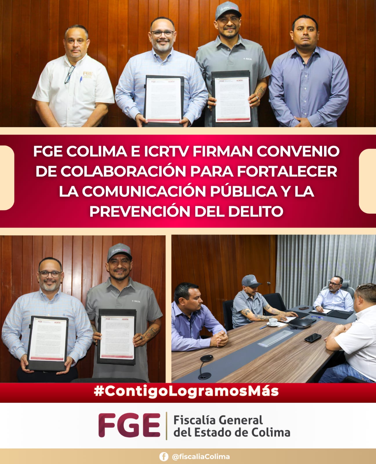 En este momento estás viendo FGE Colima e ICRTV firman convenio de colaboración para fortalecer la comunicación pública y la prevención del delito