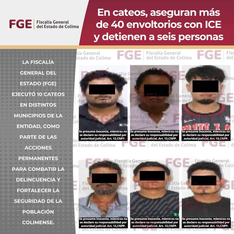 En este momento estás viendo En cateos, aseguran más de 40 envoltorios con enervantes y detienen a seis personas