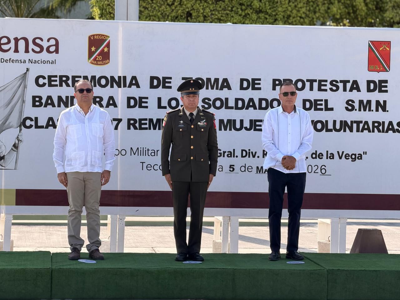 En este momento estás viendo Conscriptos del SMN rinden protesta de bandera en Tecomán en el marco del 5 de mayo