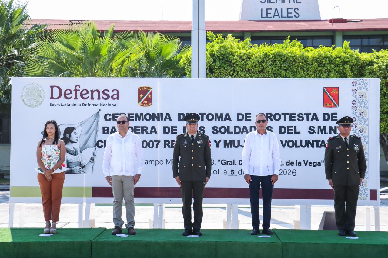 En este momento estás viendo Armando Reyna participa en toma de protesta del SMN en el 88° Batallón de Infantería