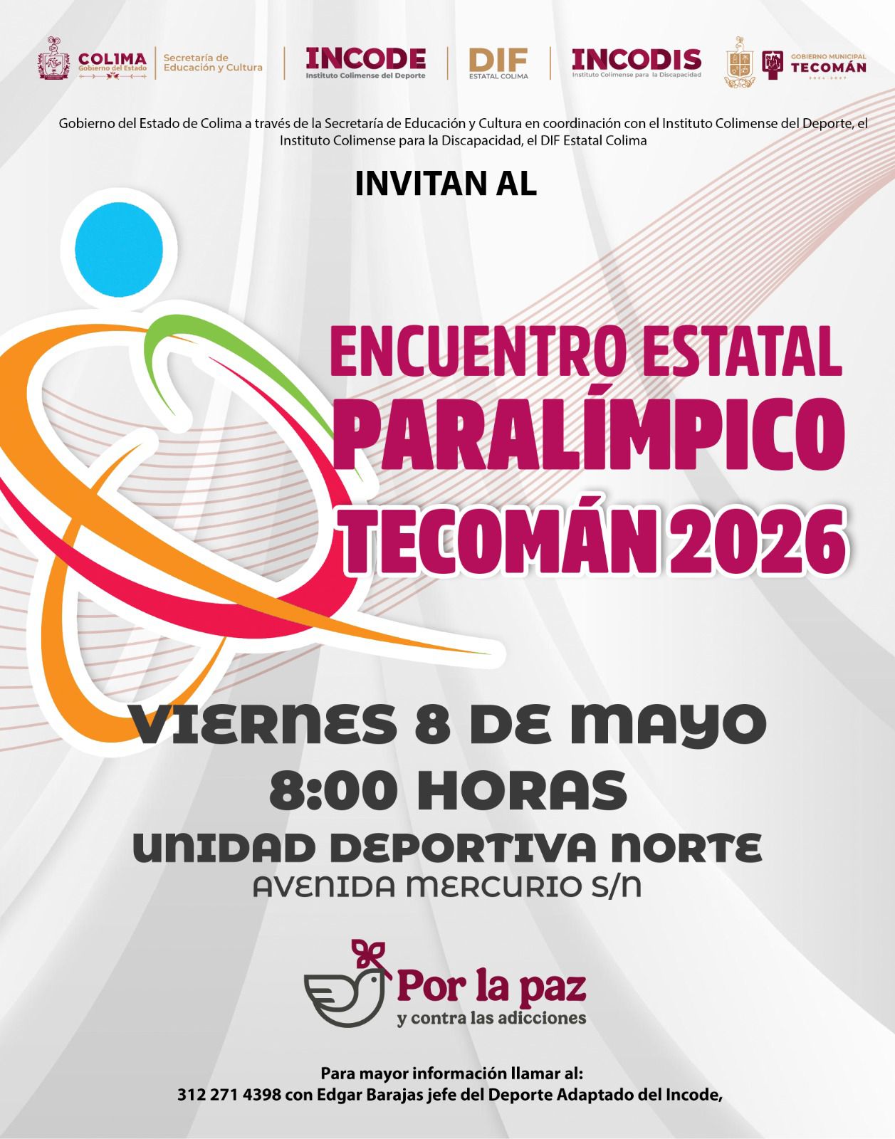 En este momento estás viendo Tecomán será sede del Encuentro Estatal Paralímpico 2026