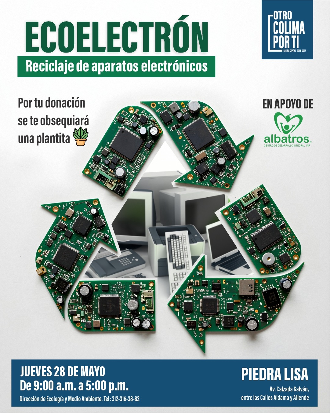 En este momento estás viendo Ayuntamiento de Colima realizará nueva jornada de reciclaje electrónico con causa social