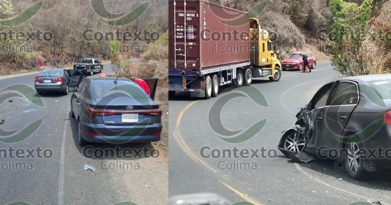 En este momento estás viendo Una lesionada tras choque entre dos vehículos en la carretera libre Armería–Manzanillo