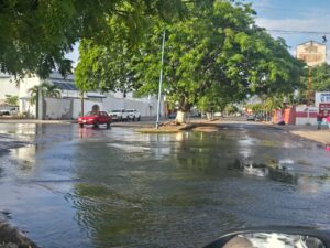Lee más sobre el artículo Empresa privada rompe tubería de agua potable durante obra de rehabilitación en Tecomán