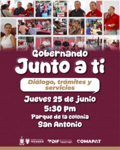 Lee más sobre el artículo “Gobernando Junto a Ti” llegará esta tarde a la colonia San Antonio para atender a la ciudadanía